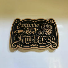 Quadro 3d Cantinho Do Churrasco Madeira Nobre