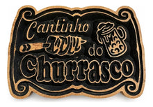 Quadro 3d Cantinho Do Churrasco Madeira Nobre